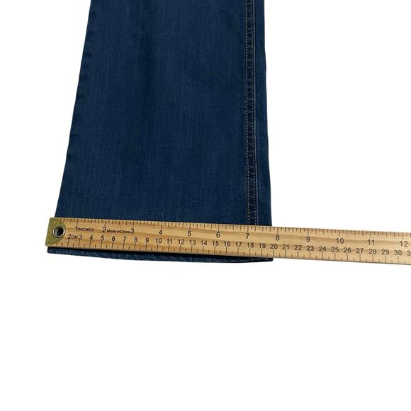 Gloria Vanderbilt Womens Jeans Size 10 Kick Boot Crop Mid Rise Dark Wash Zip Fly - Picture 14 of 14